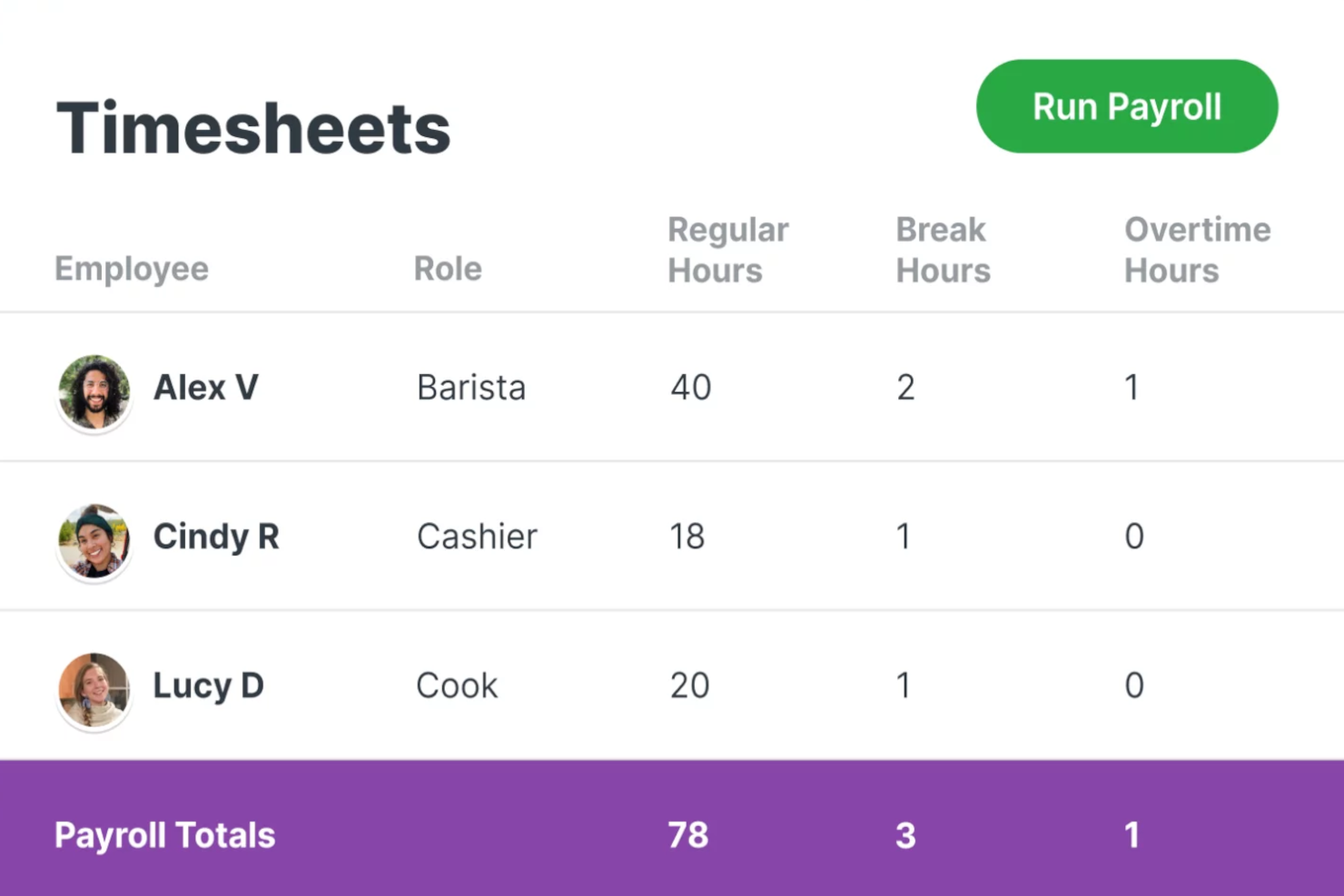 Homebase screenshot - 10 Mejores Programas de Nómina Gratuitos para PYMES con Presupuesto Limitado en 2026