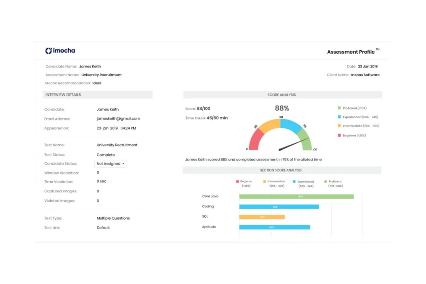 iMocha screenshot - 10 meilleurs concurrents de SeekOut évalués en 2026