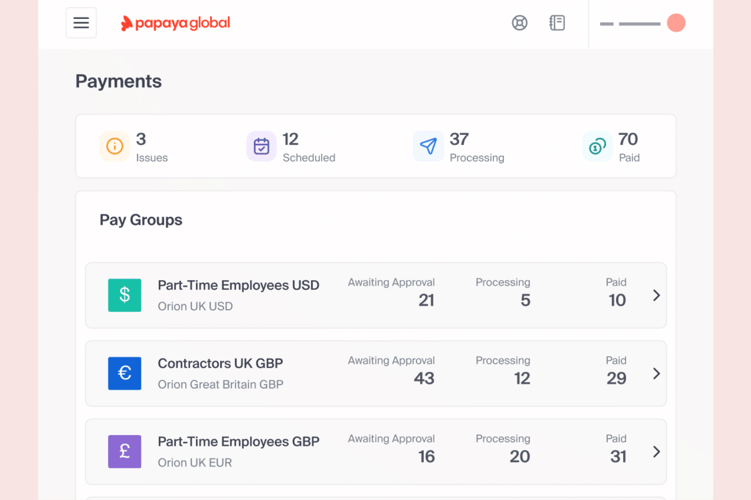 Papaya Global screenshot - 10 beste wereldwijde salarissoftware voor kleine bedrijven in 2026