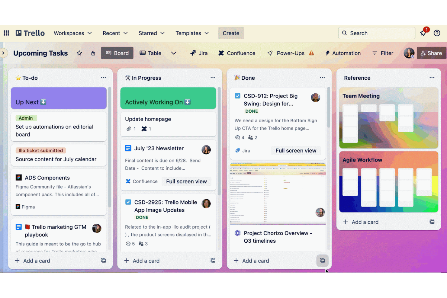 Trello screenshot - 10 beste productiviteitstools in 2026