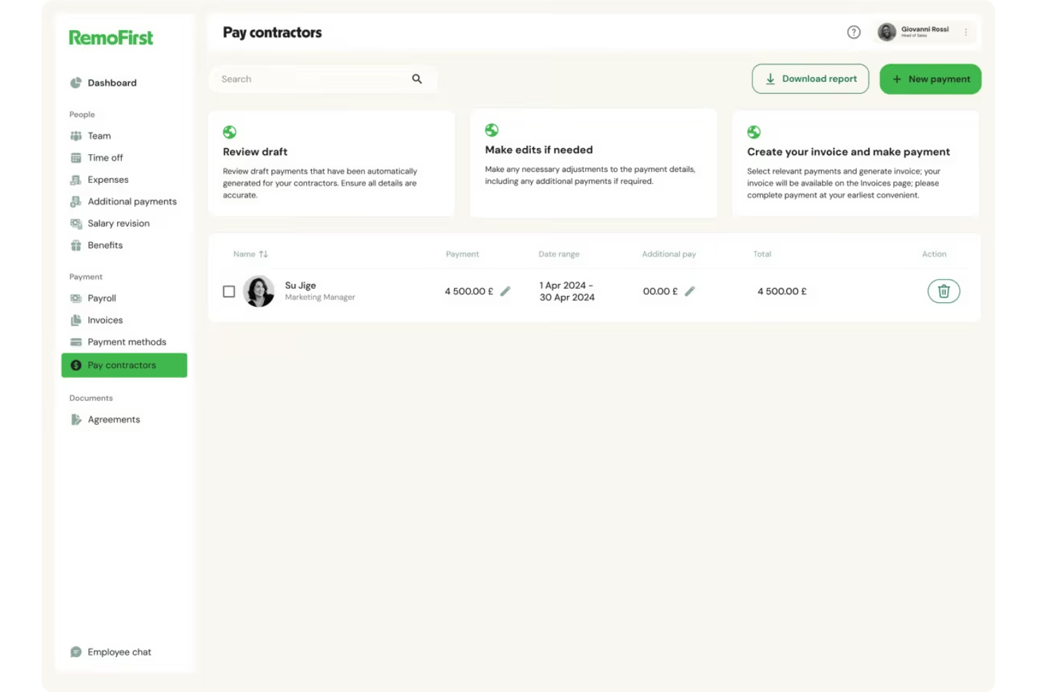 RemoFirst screenshot - 10 beste loonadministratiesoftware voor teams op afstand in 2026