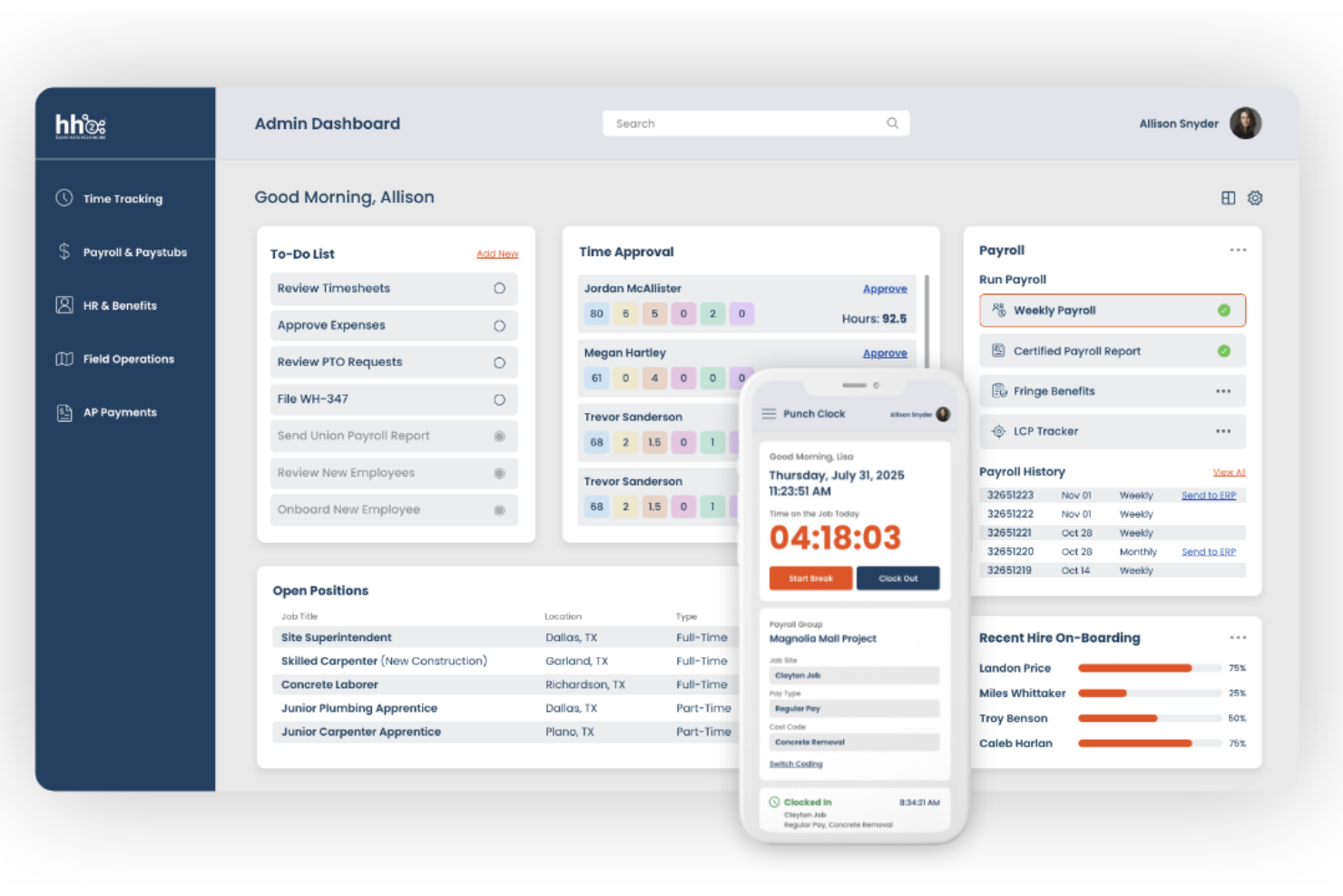 hh2 screenshot - 10 beste software voor het werven van schilders in 2026