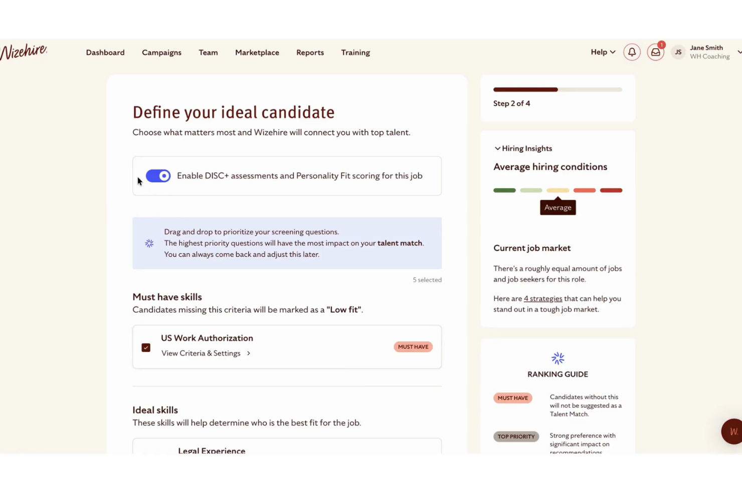 Wizehire screenshot - 10 beste sollicitantvolgsystemen voor professionals in de thuisservice in 2026