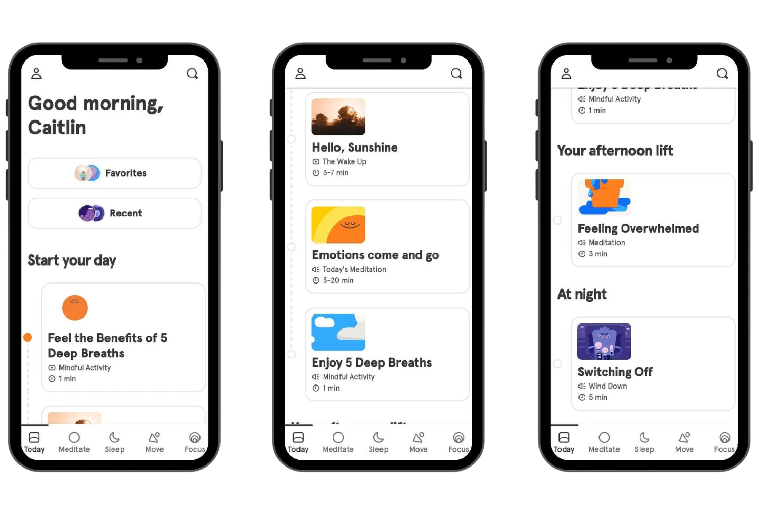 Headspace screenshot - 10 beste platforms voor mentale gezondheid op de werkplek in 2026