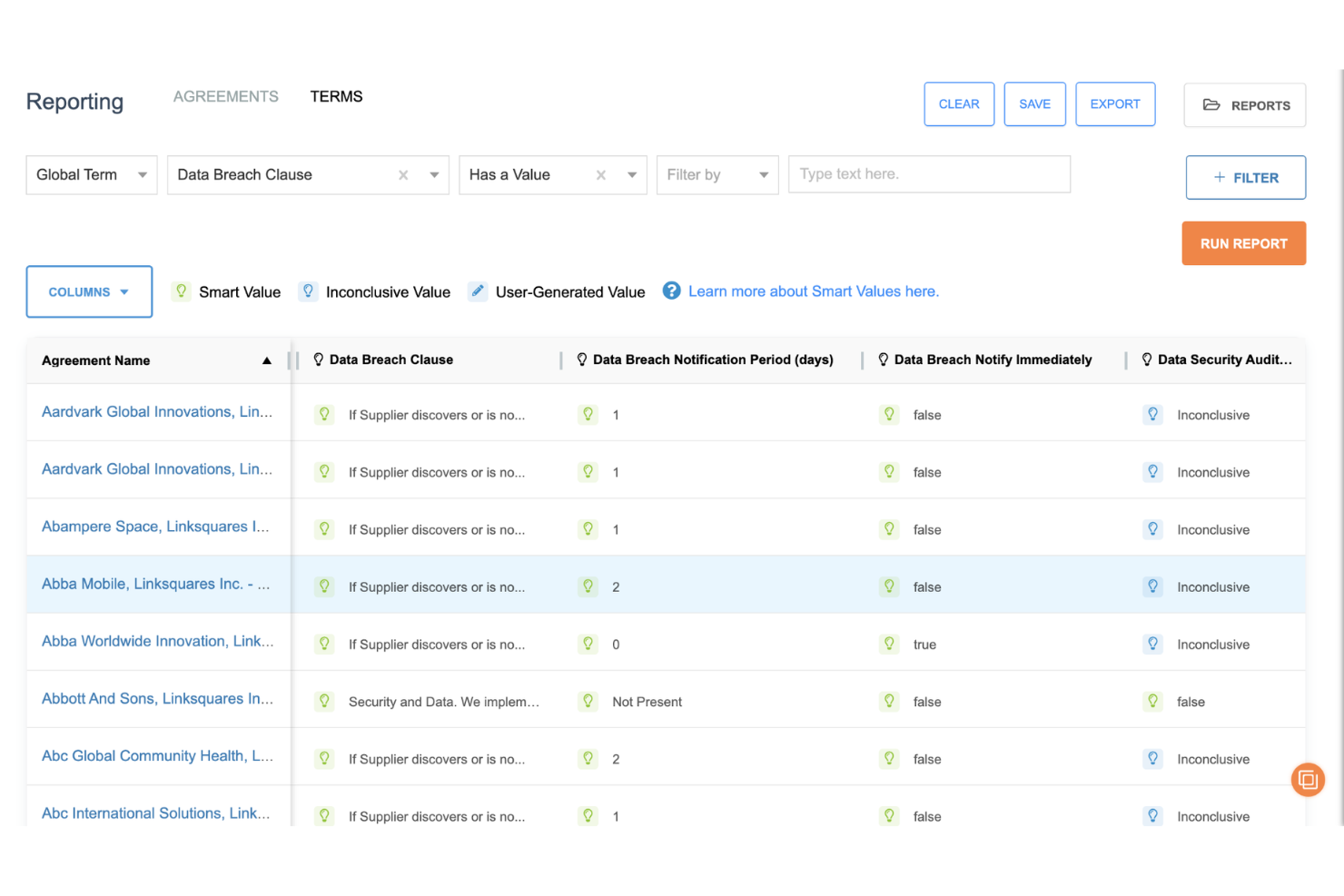 LinkSquares screenshot - 10 beste AI-software voor contractbeheer in 2026
