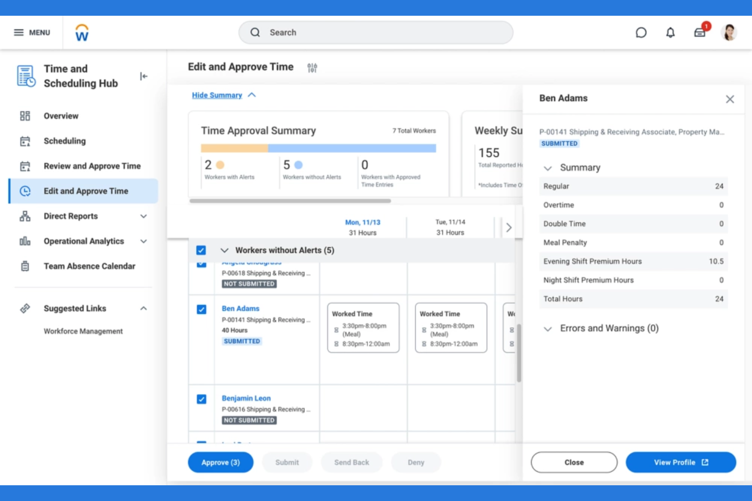 Workday screenshot - 22 beste software voor beheer van extern personeel in 2026
