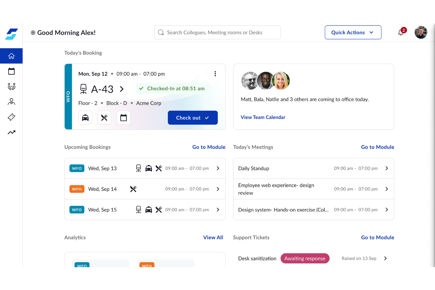 WorkInSync screenshot - 10 beste alternatieven voor Skedda in 2026