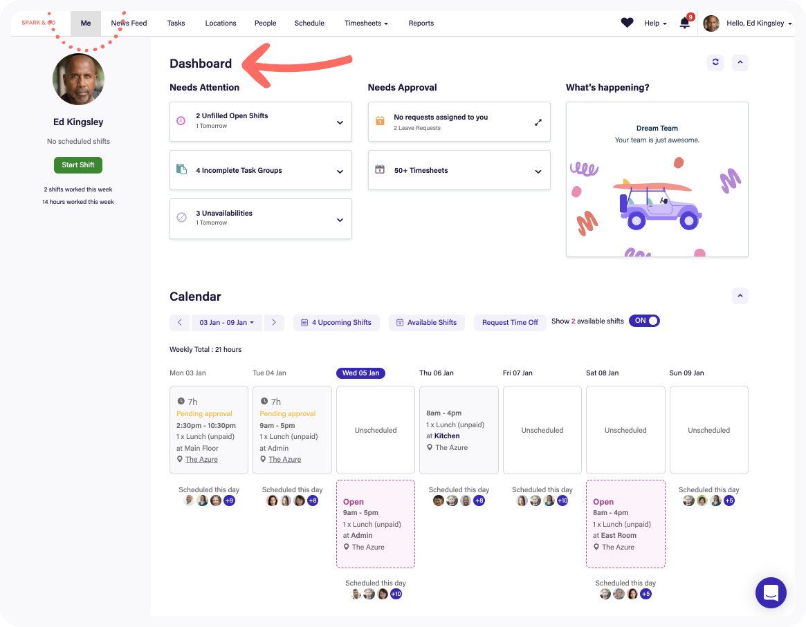 Deputy screenshot - 10 beste software voor personeelsbeheer in de gezondheidszorg in 2026