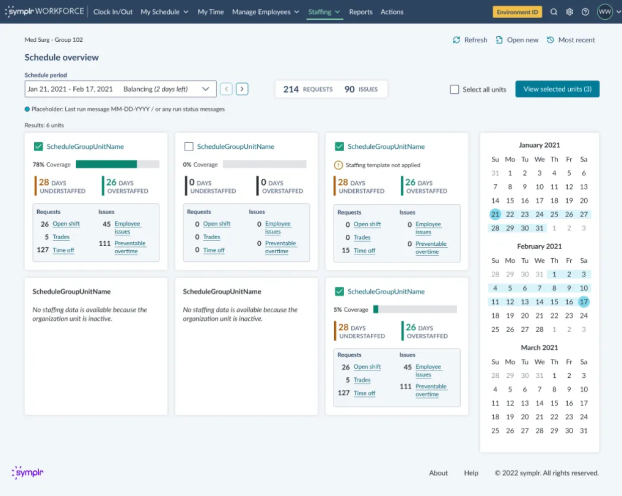 Symplr screenshot - 10 beste software voor personeelsbeheer in de gezondheidszorg in 2026
