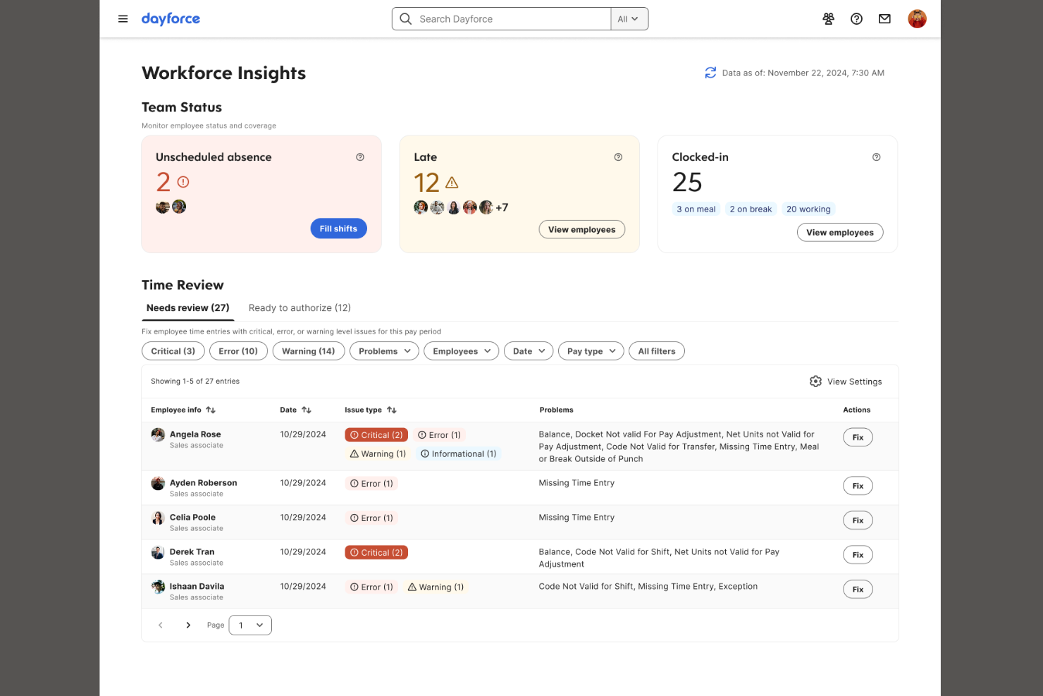 Dayforce screenshot - 10 beste softwareoplossingen voor personeelsbeheer bij de overheid in 2026