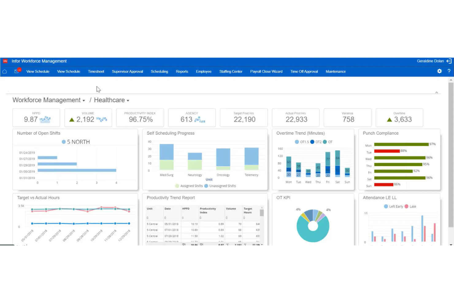 Infor screenshot - 10 beste software voor personeelsbeheer voor grote organisaties in 2026