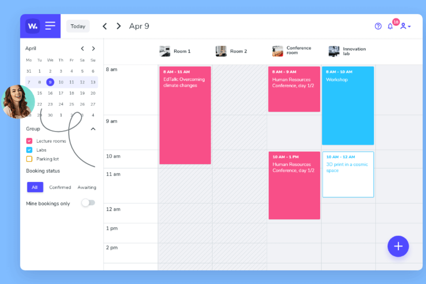 Whatspot screenshot - 10 beste gratis software voor flexplekreservering in 2026