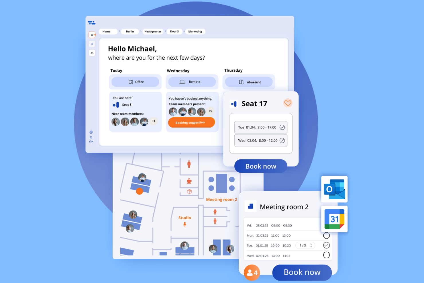desk.ly screenshot - 10 beste gratis software voor flexplekreservering in 2026