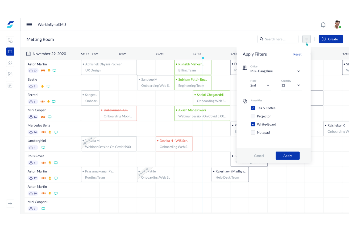 WorkInSync screenshot - 10 beste Envoy-alternatieven in 2026