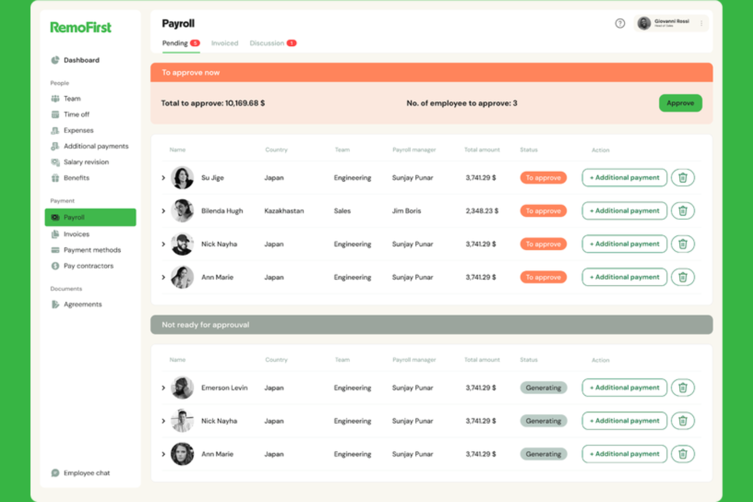 Remofirst screenshot - 10 beste diensten voor formeel werkgeverschap in Mexico in 2026