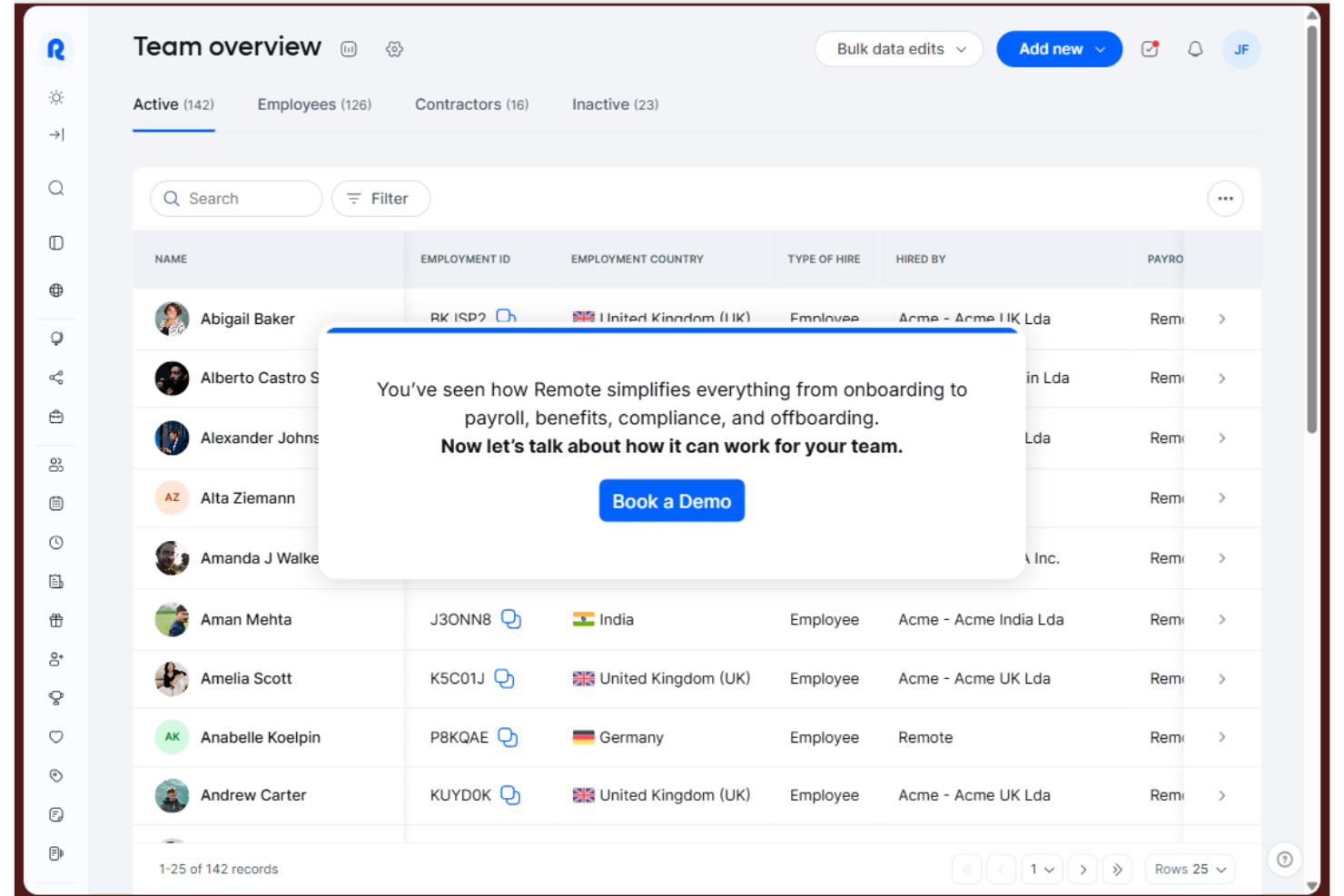 Remote screenshot - Lijst van de 10 beste diensten voor werkgeversregistratie in Hongarije in 2026