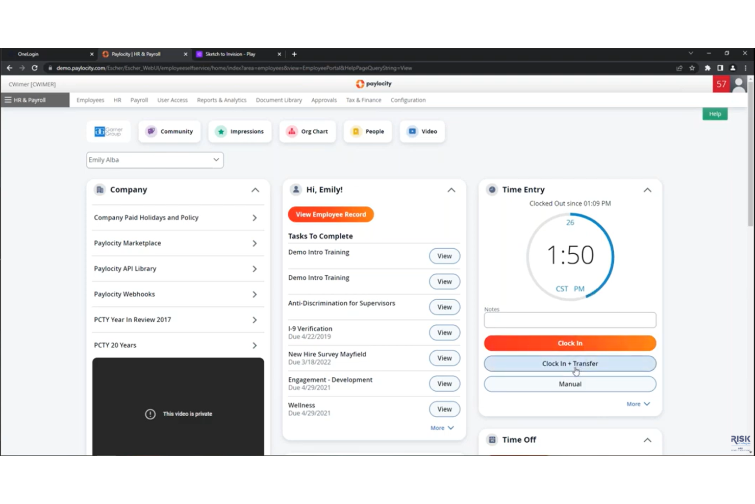 Paylocity screenshot - 10 beste gratis salarisadministratie-apps in 2026