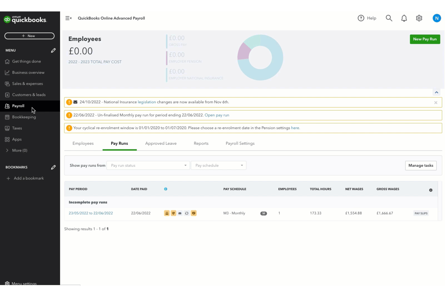 QuickBooks Workforce screenshot - 10 beste gratis salarisadministratie-apps in 2026