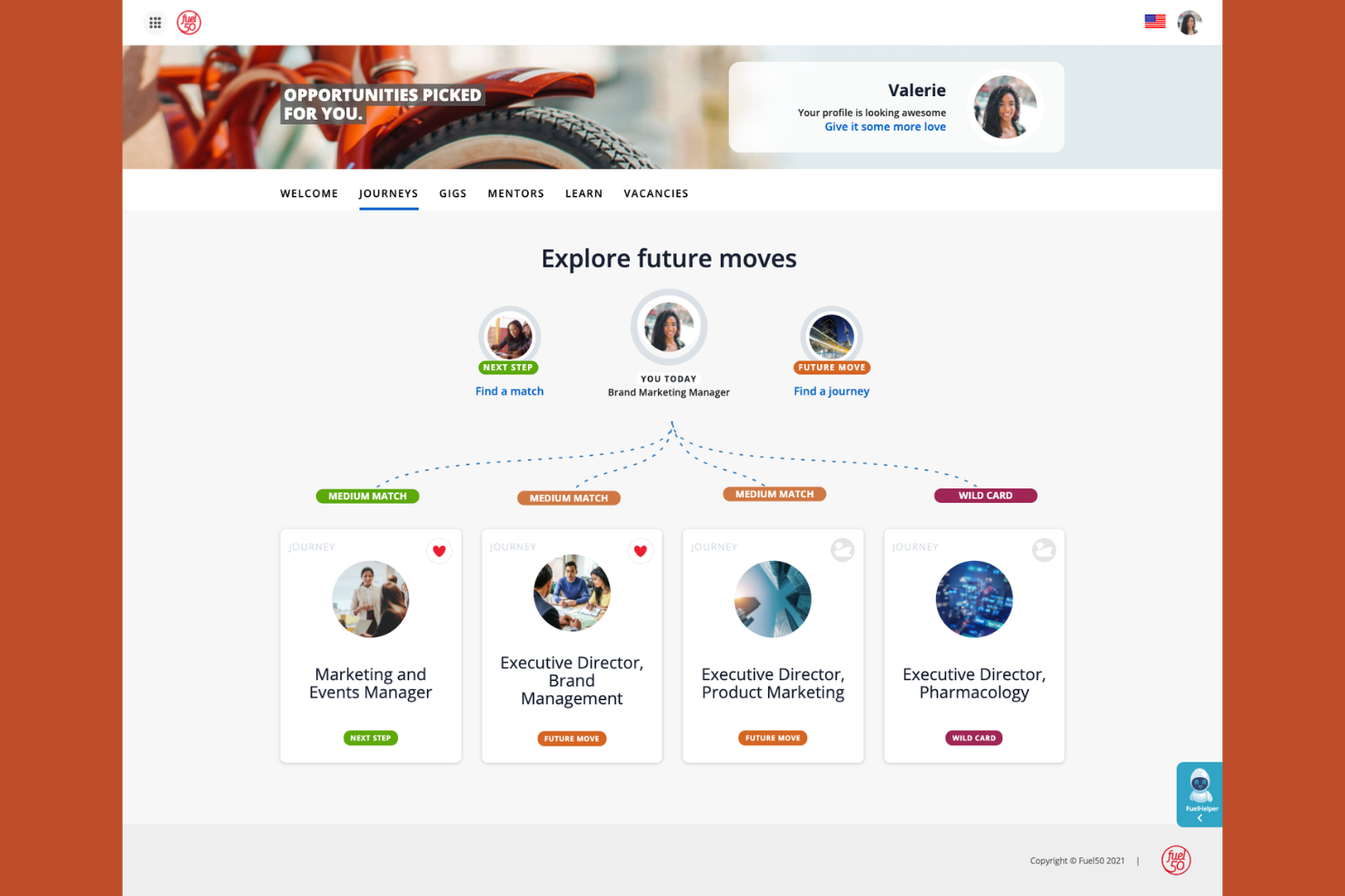 Fuel50 screenshot - 10 Beste AI-gestuurde talentmarktplaatssoftware in 2026