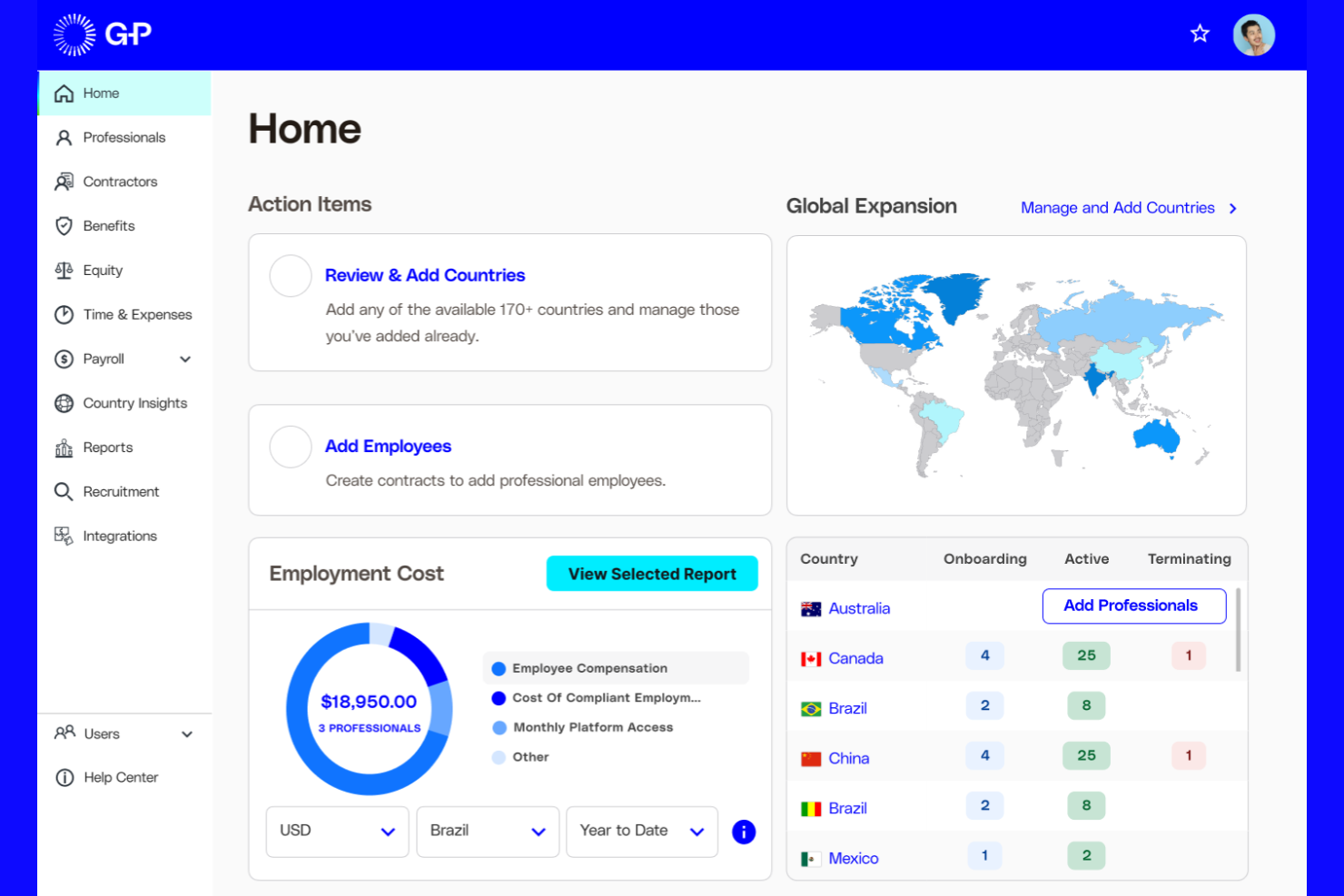 G-P screenshot - 10 beste diensten voor formeel werkgeverschap in Paraguay in 2026