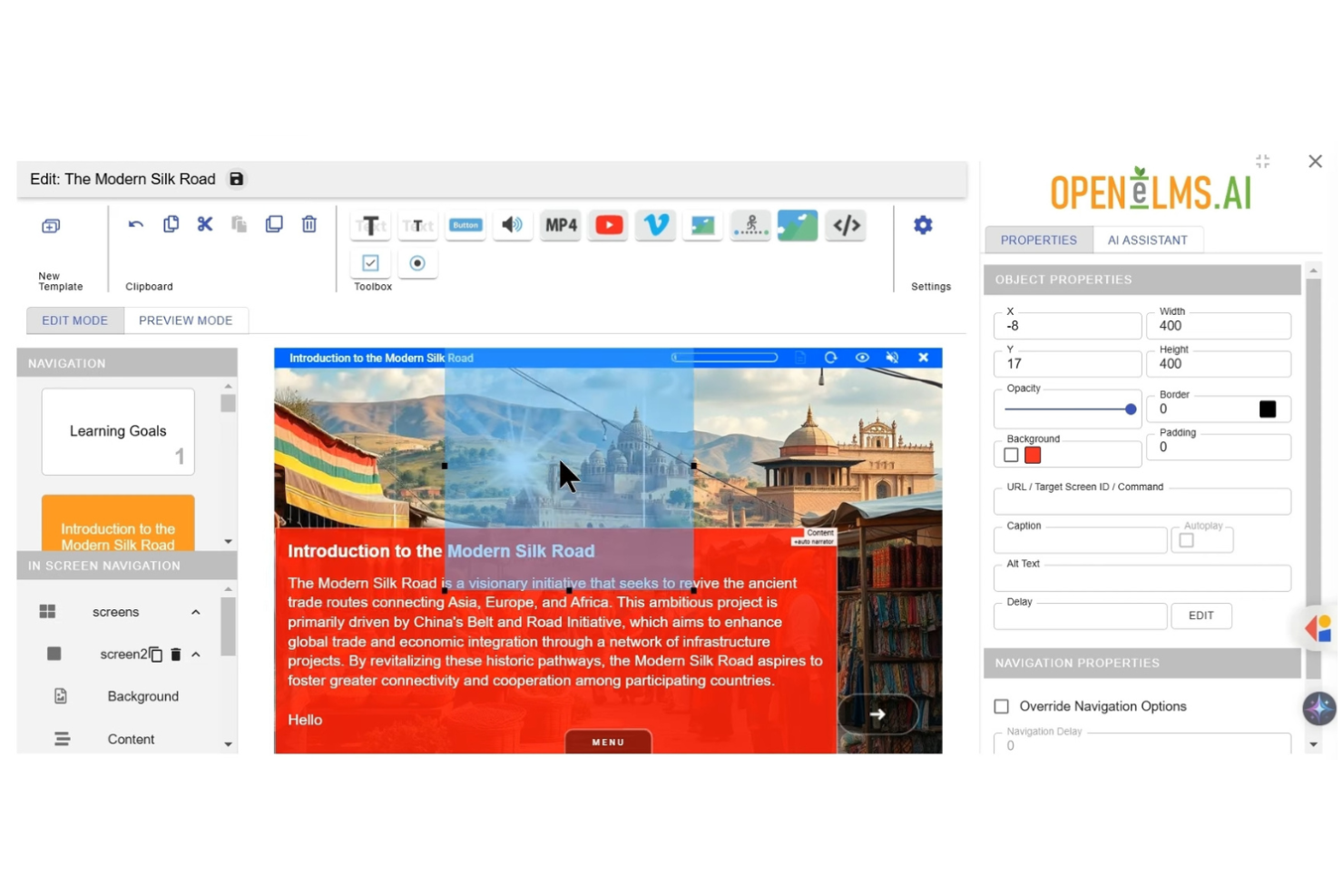 Open eLMS screenshot - 10 open source-leermanagementsystemen geselecteerd voor 2026