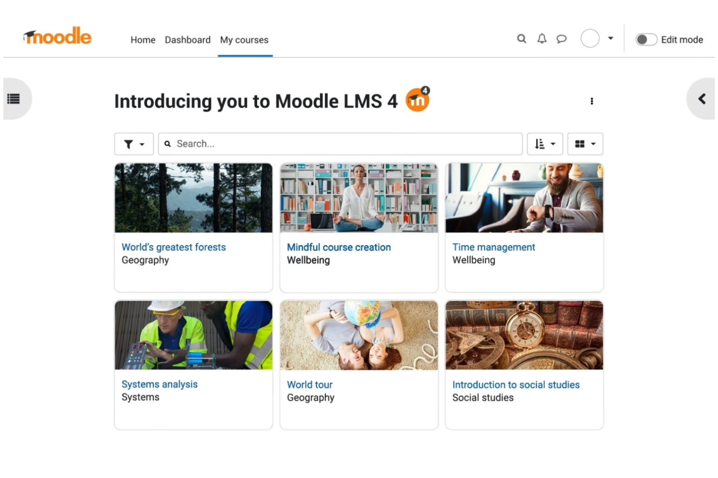 Moodle screenshot - 10 open source-leermanagementsystemen geselecteerd voor 2026
