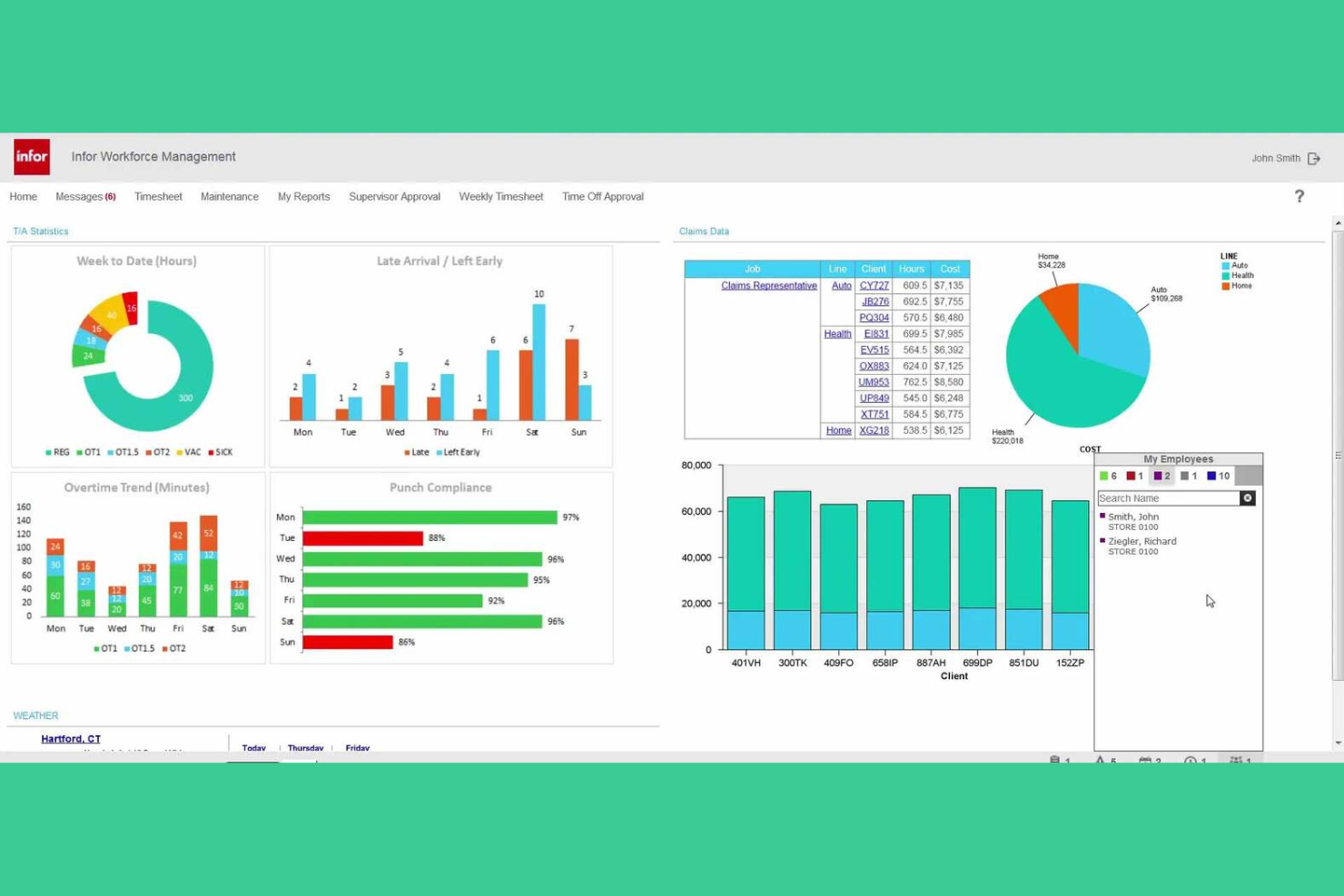 Infor screenshot - 10 beste softwareoplossingen voor personeelsbeheer in de productie in 2026