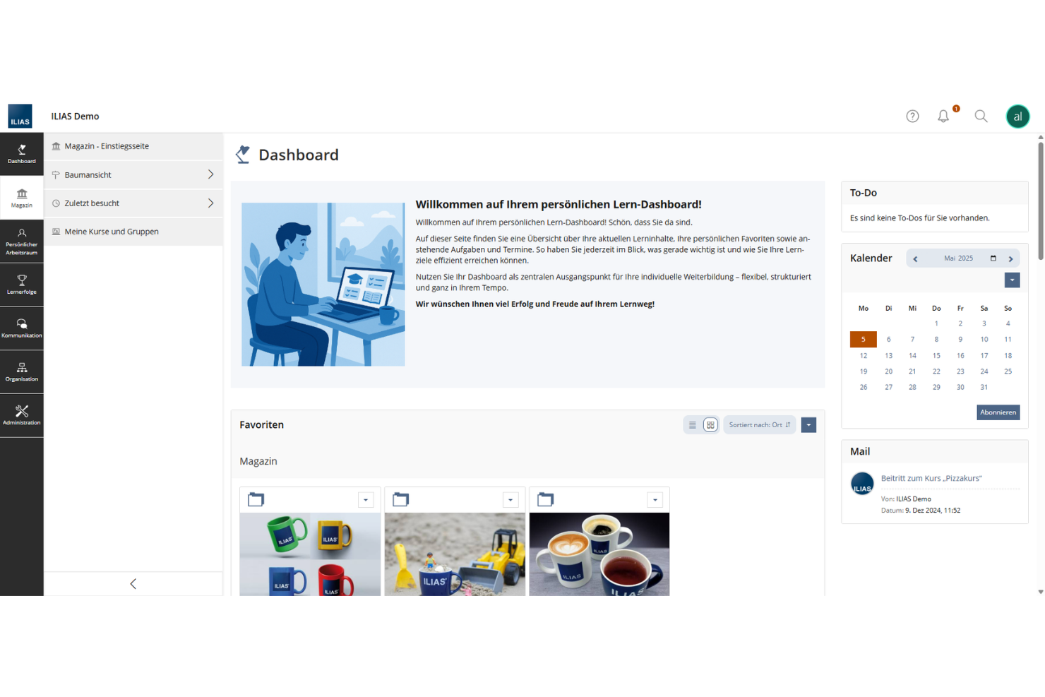 ILIAS screenshot - 10 open source-leermanagementsystemen geselecteerd voor 2026