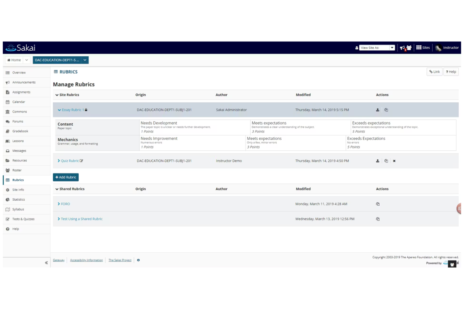 Sakai screenshot - 10 open source-leermanagementsystemen geselecteerd voor 2026