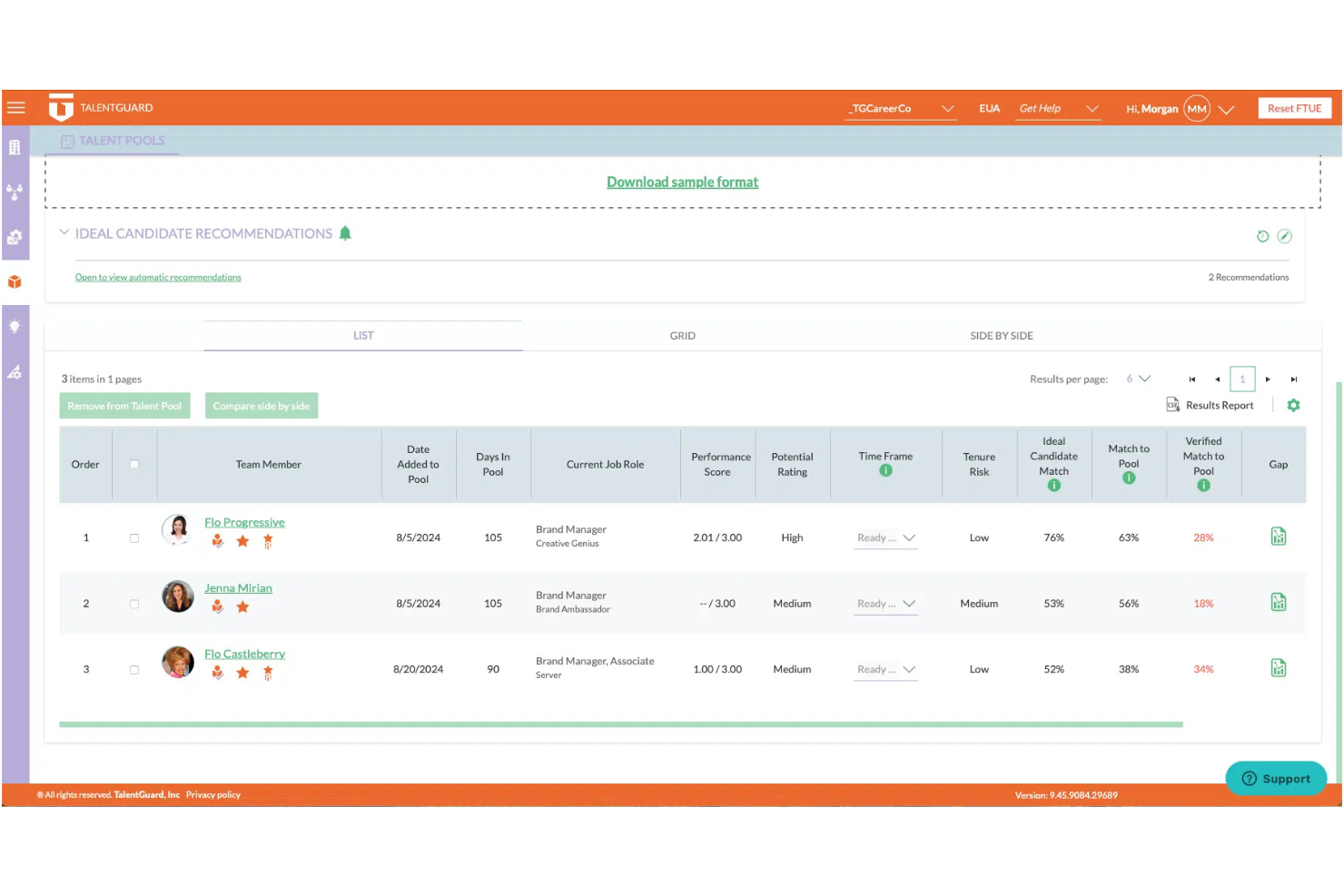 TalentGuard screenshot - 10 beste software voor loopbaanbeheer in 2026