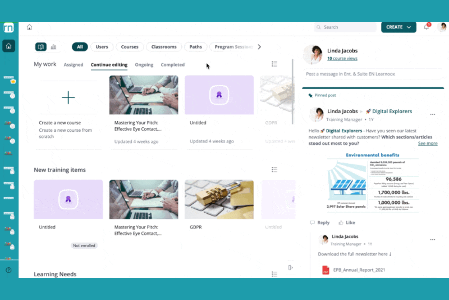 360 Learning screenshot - 10 beste online leerplatforms in 2026