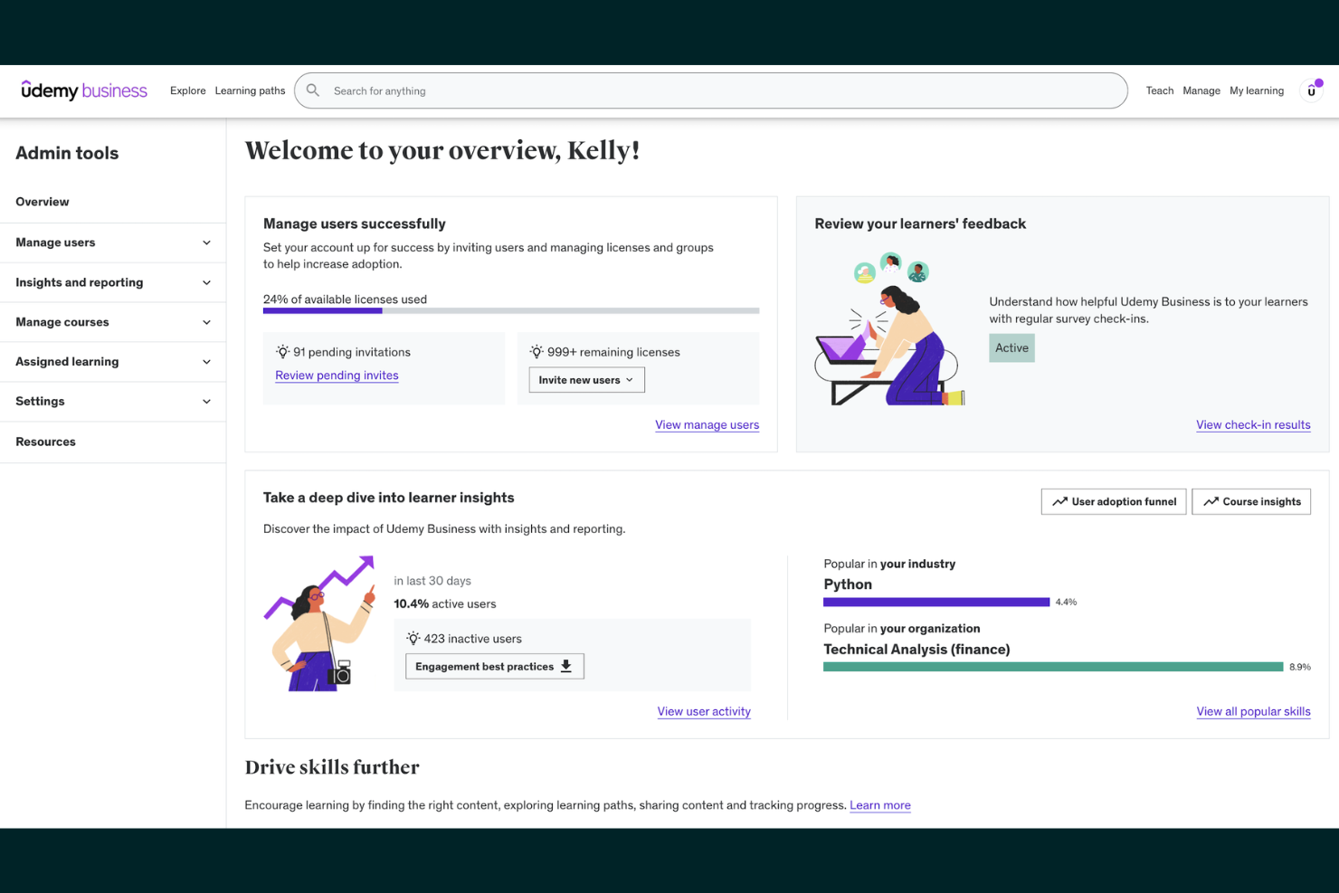 Udemy for Business screenshot - 10 beste online leerplatforms in 2026