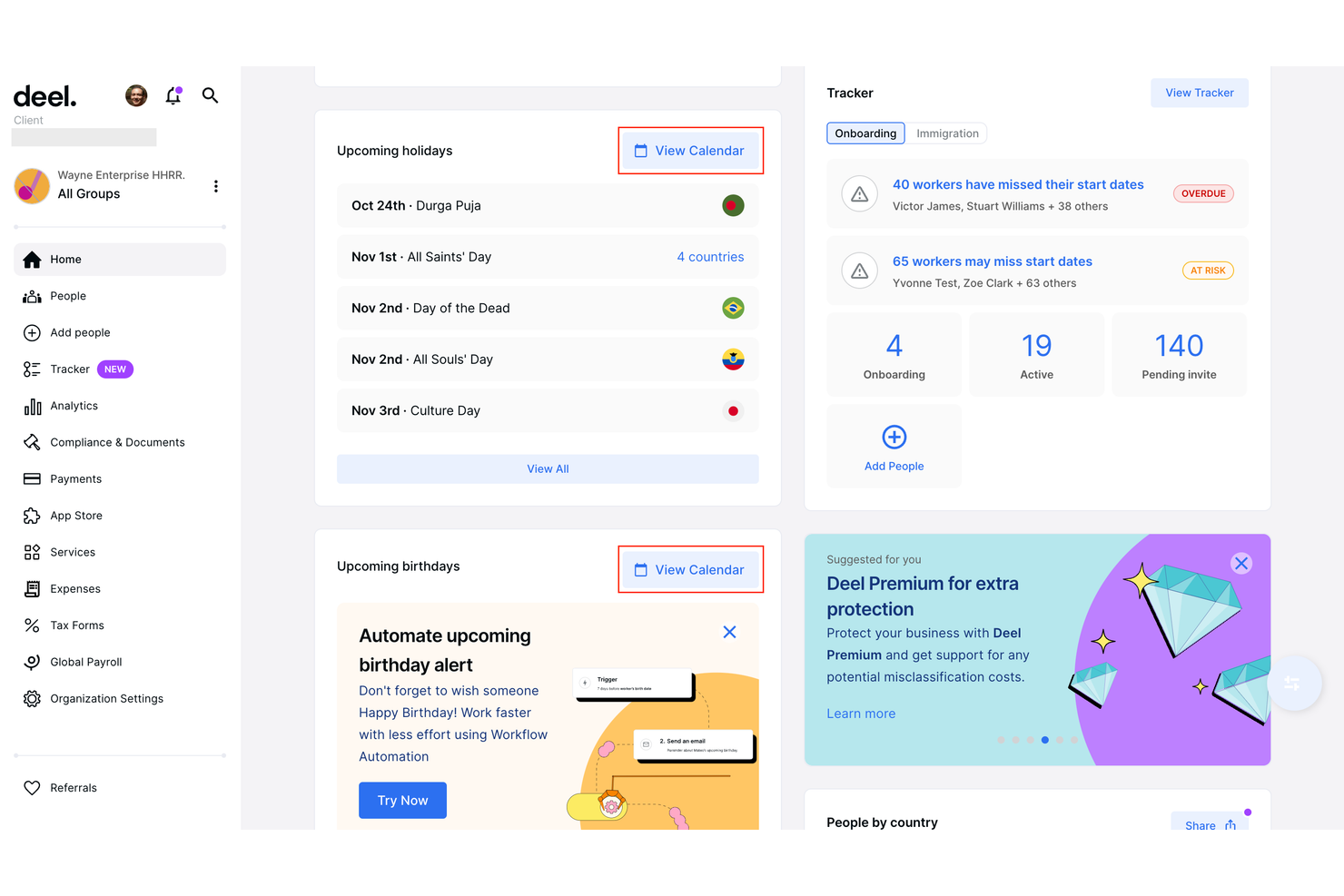 Deel Payroll screenshot - 10 beste HR-compliancesystemen voor kleine bedrijven voor 2026