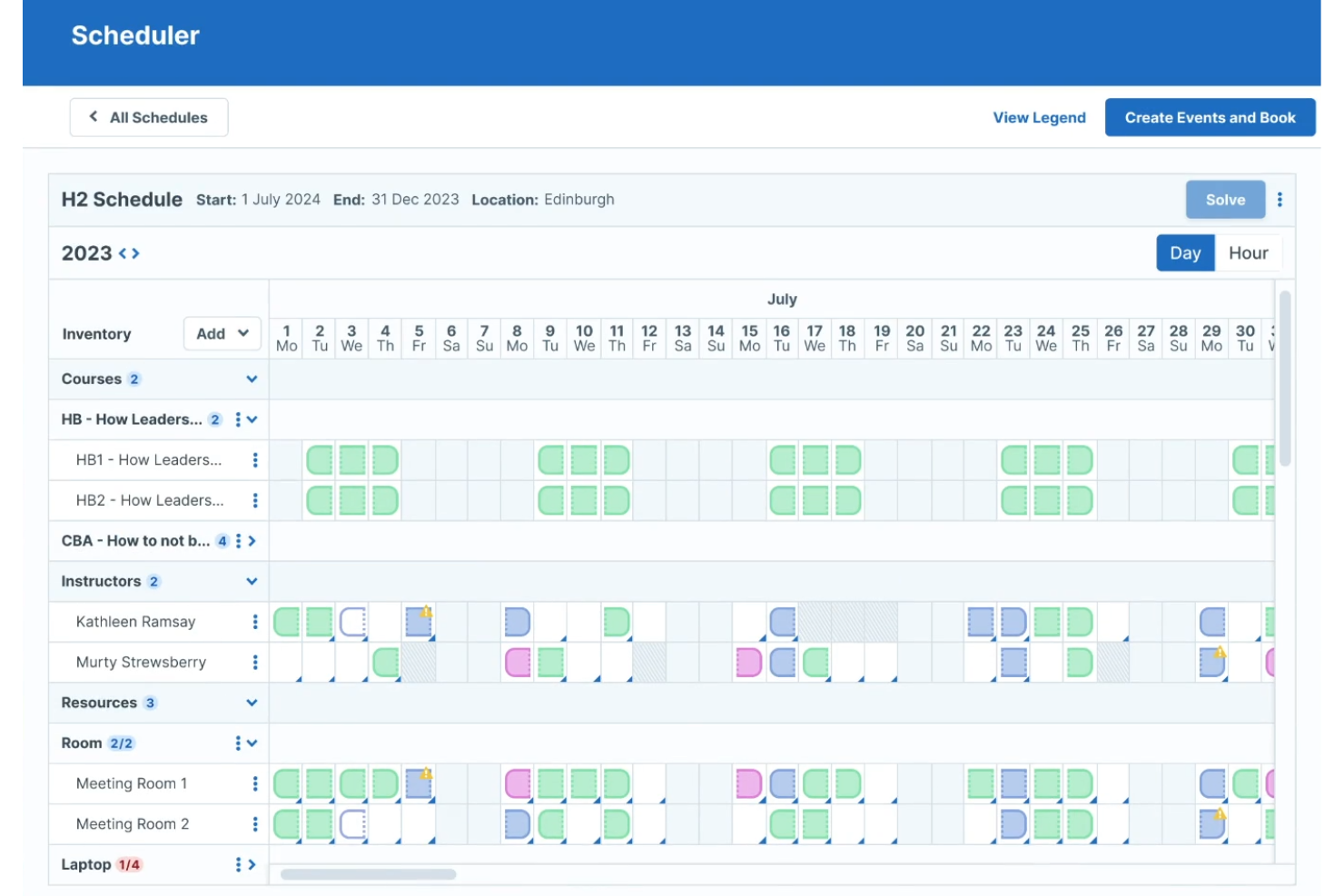 Administrate screenshot - 10 Beste software voor trainingsplanning voor 2026