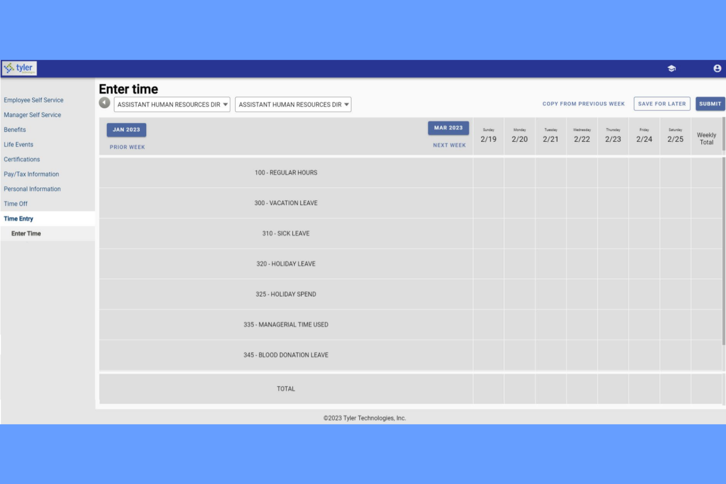 Tyler Technologies screenshot - 10 beste oplossingen voor software voor afwezigheidsbeheer voor 2026