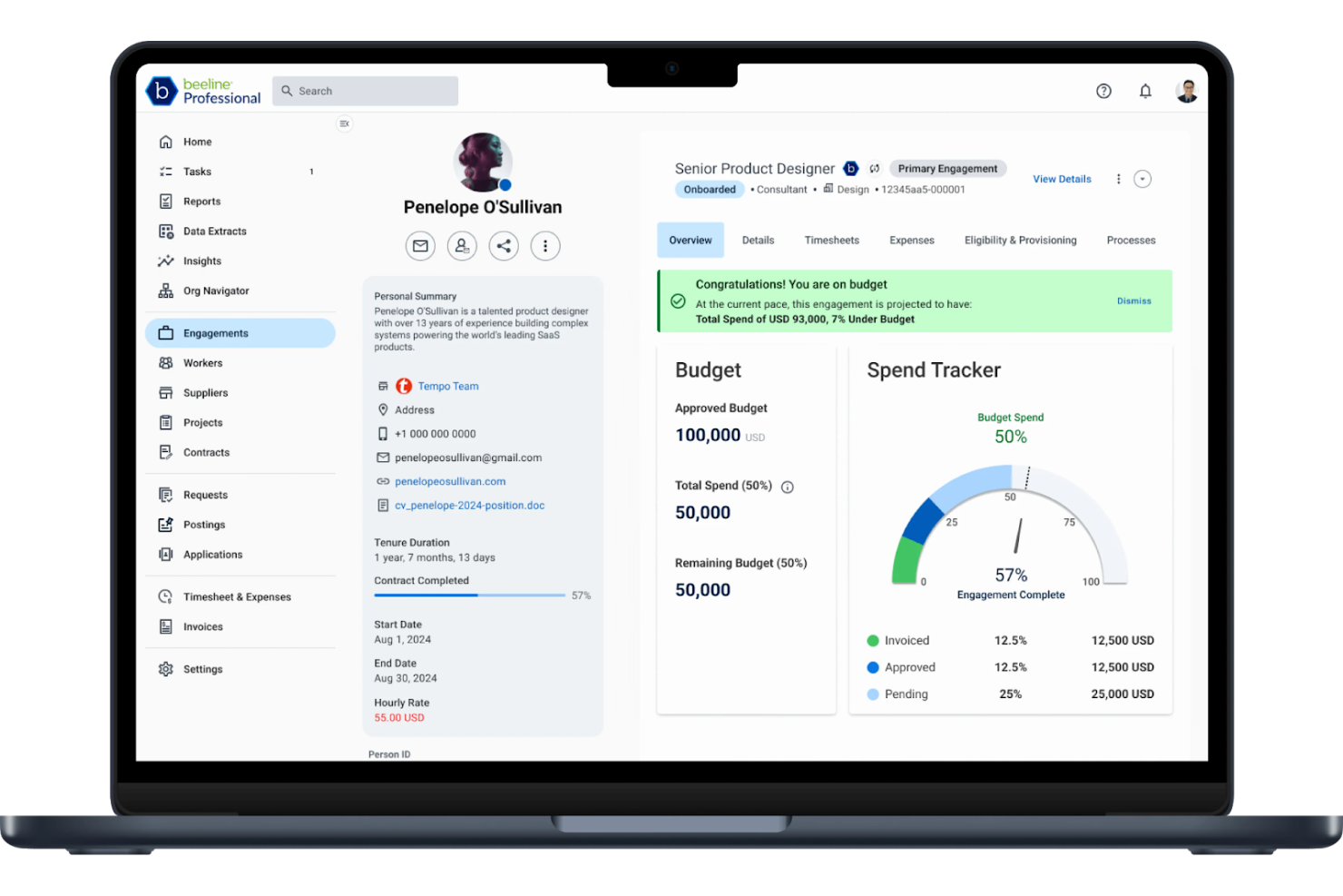 Beeline screenshot - 10 beste software voor het beheer van flexibele arbeidskrachten beoordeeld in 2026