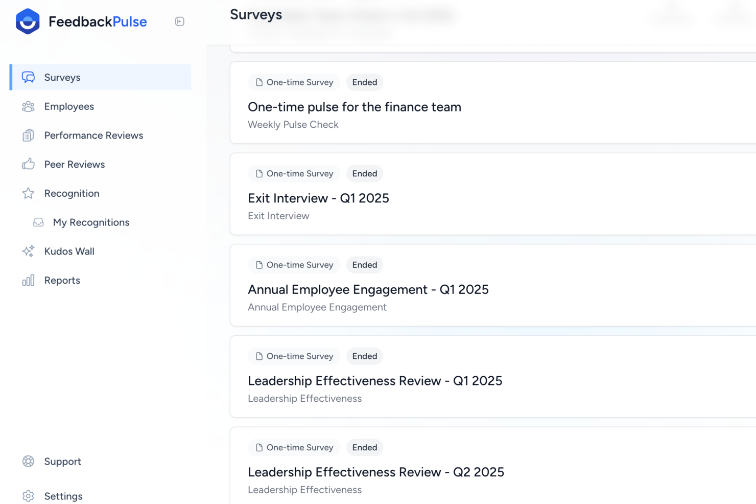 FeedbackPulse screenshot - 10 Beste tools voor medewerkerspeilingen beoordeeld in 2026