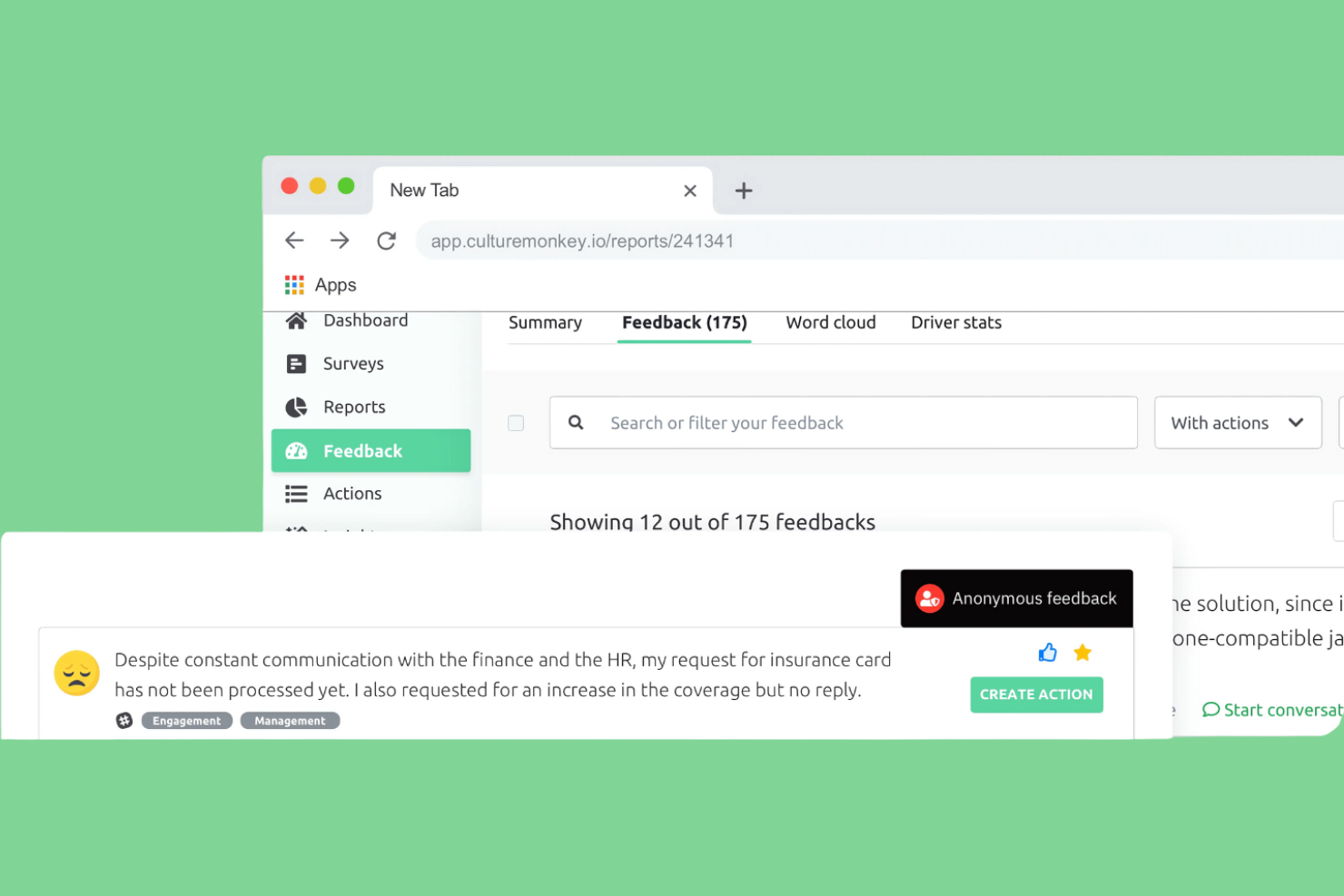 CultureMonkey screenshot - 10 Beste tools voor medewerkerspeilingen beoordeeld in 2026