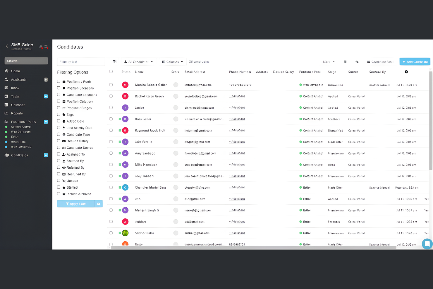 Breezy HR screenshot - 10 beste HR-software voor non-profitorganisaties beoordeeld in 2026