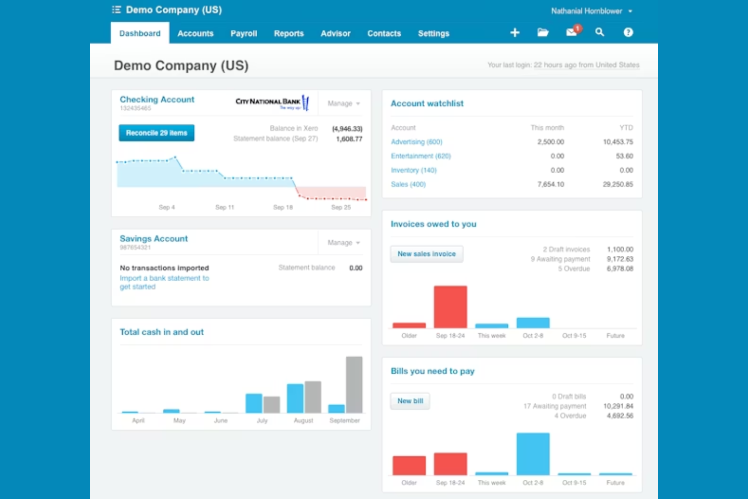 Xero screenshot - De 10 beste softwareoplossingen voor bedrijfsbeheer voor kleine bedrijven beoordeeld in 2026