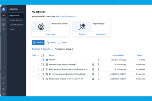 Poll Everywhere screenshot - 10 beste anonieme tools voor feedback van medewerkers in 2026