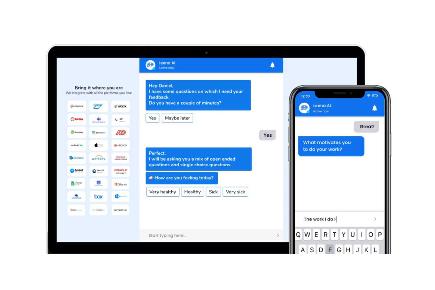 Leena AI screenshot - 10 beste AI-oplossingen voor ondernemingen beoordeeld in 2026