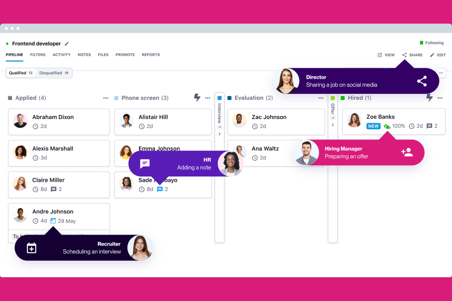 Recruitee screenshot - 10 beste gratis ATS’en beoordeeld in 2026