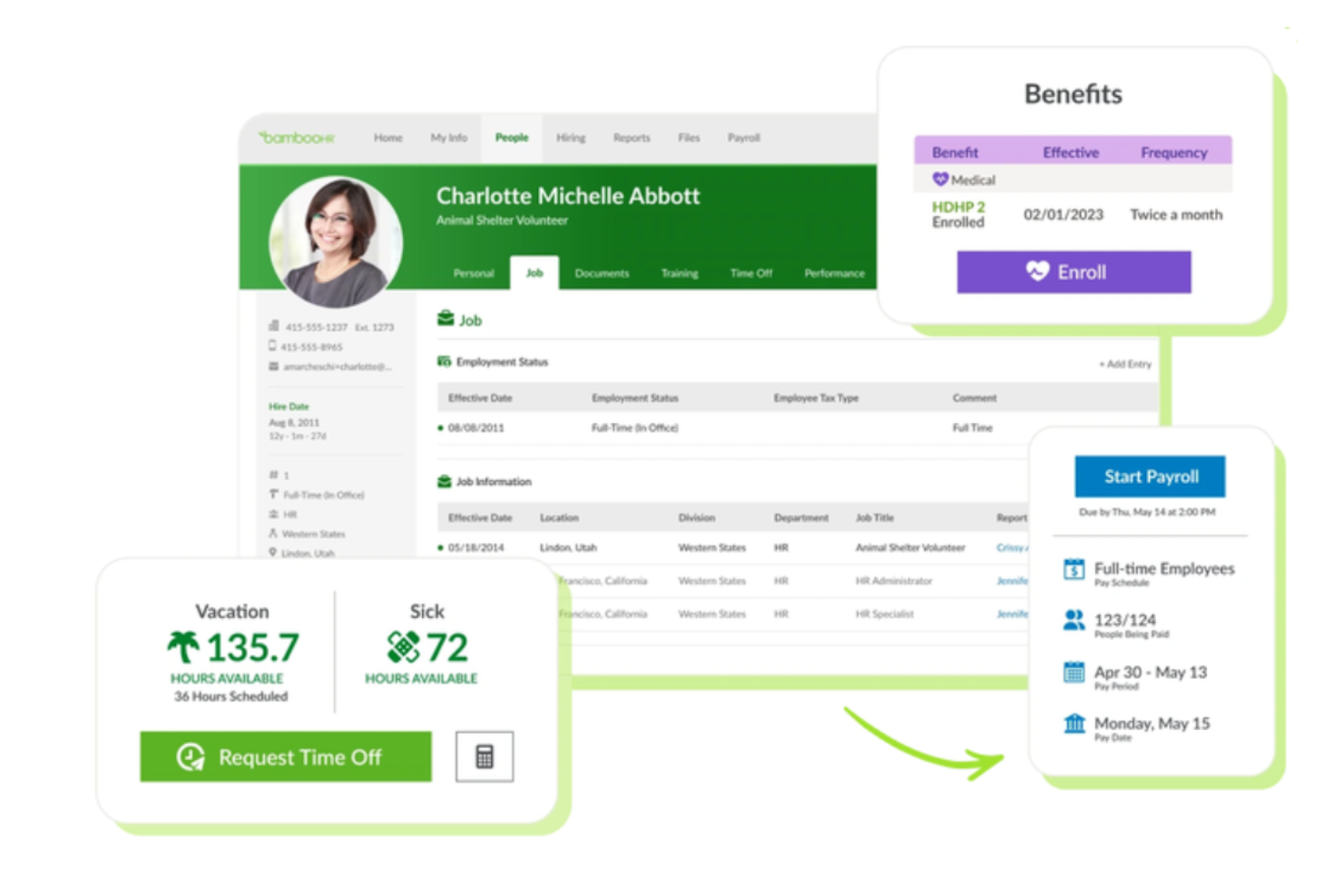 BambooHR screenshot - 10 beste software voor zelfservice voor medewerkers beoordeeld in 2026