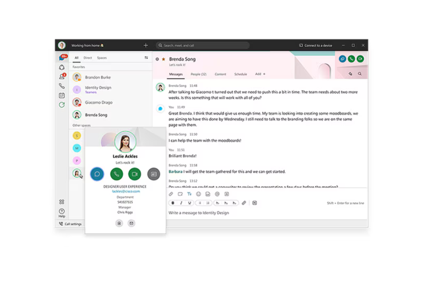 Cisco screenshot - 10 beste software voor uniforme communicatie beoordeeld in 2026