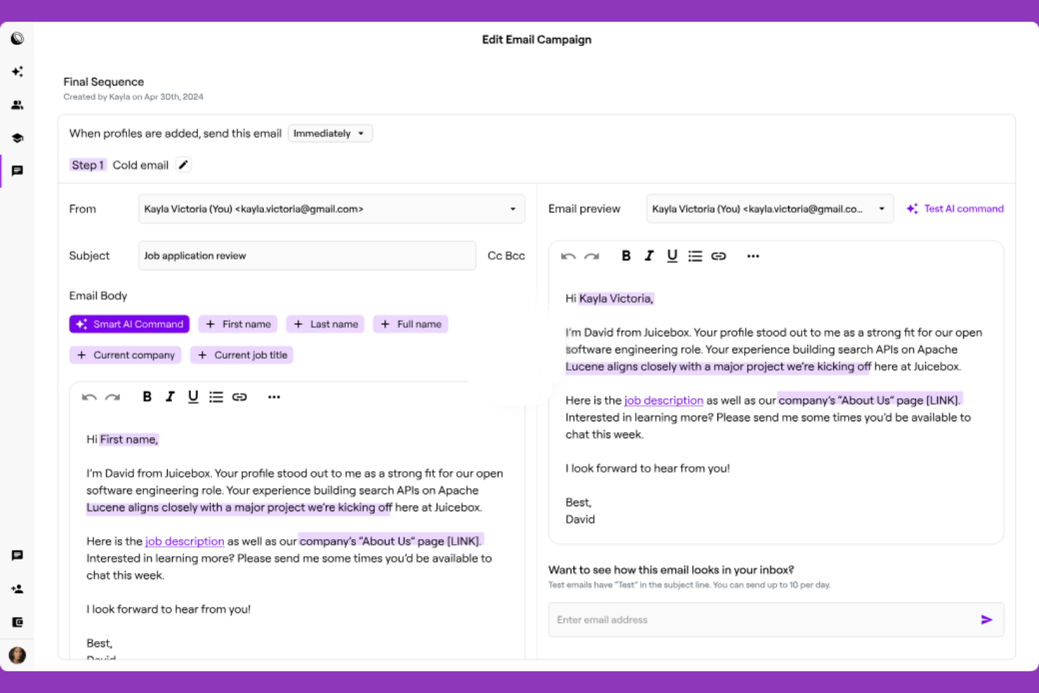 Juicebox screenshot - 10 beste AI-wervingshulpmiddelen beoordeeld in 2026