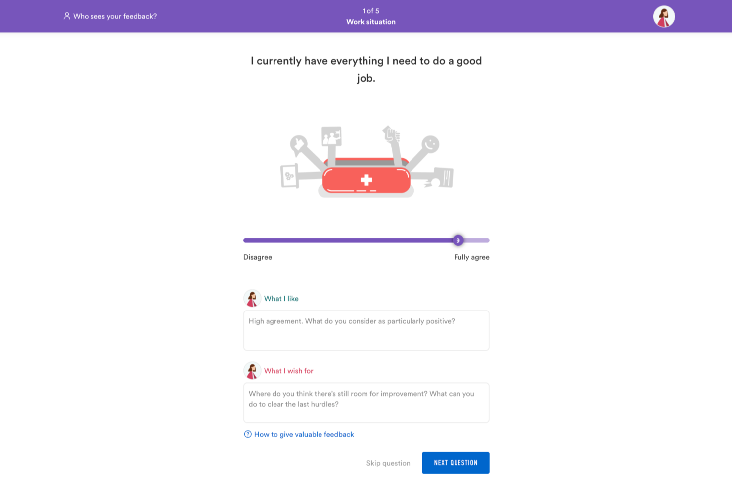 Pulse Feedback screenshot - 10 Beste AI-software voor feedback van medewerkers beoordeeld in 2026
