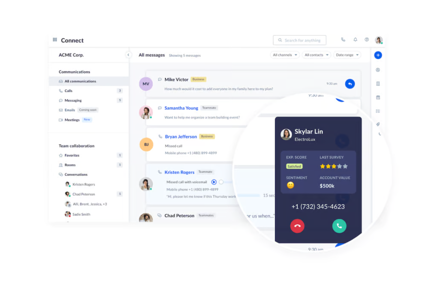 Nextiva screenshot - 10 beste software voor uniforme communicatie beoordeeld in 2026