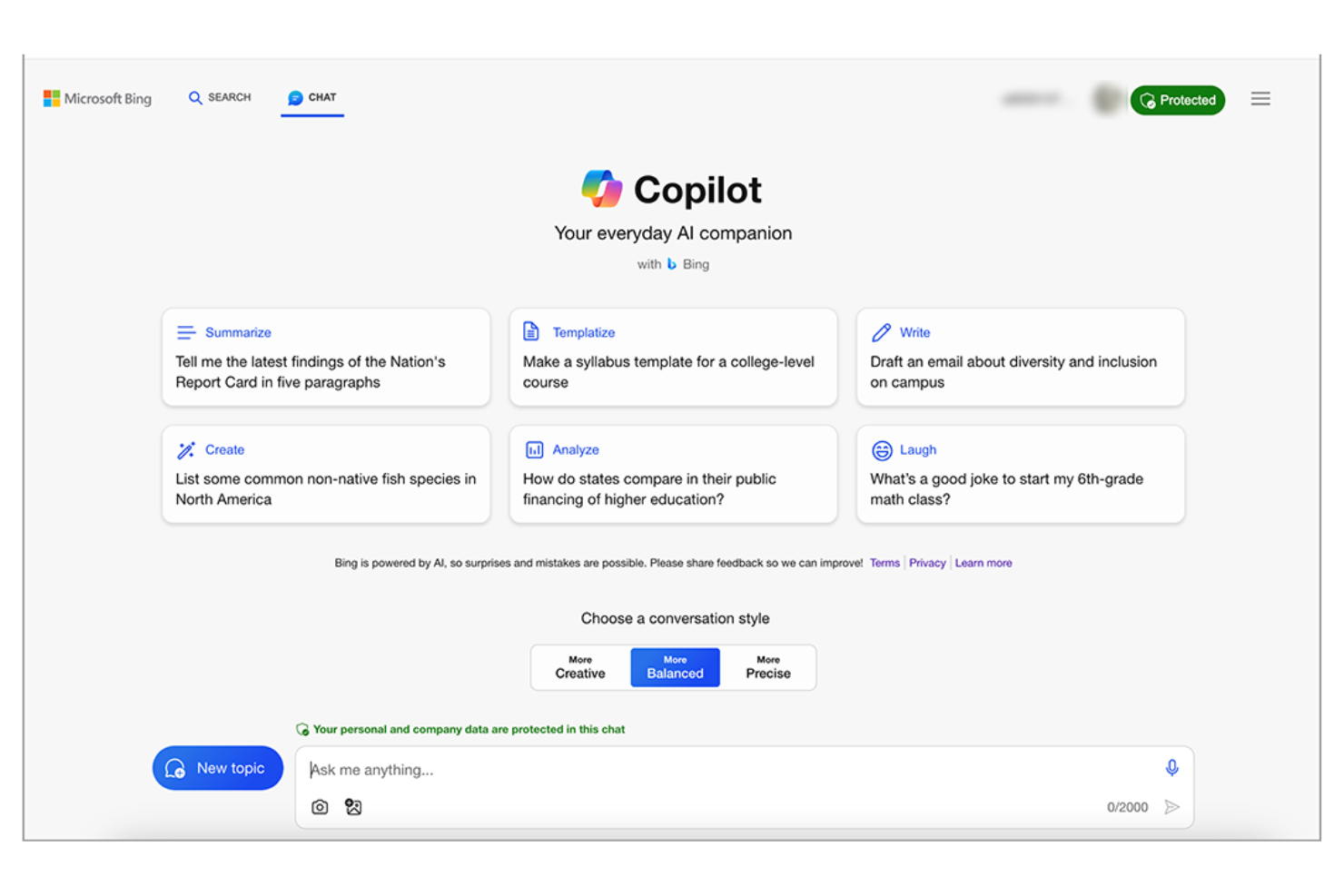 Microsoft CoPilot screenshot - 10 beste AI-tools voor de werkplek beoordeeld in 2026