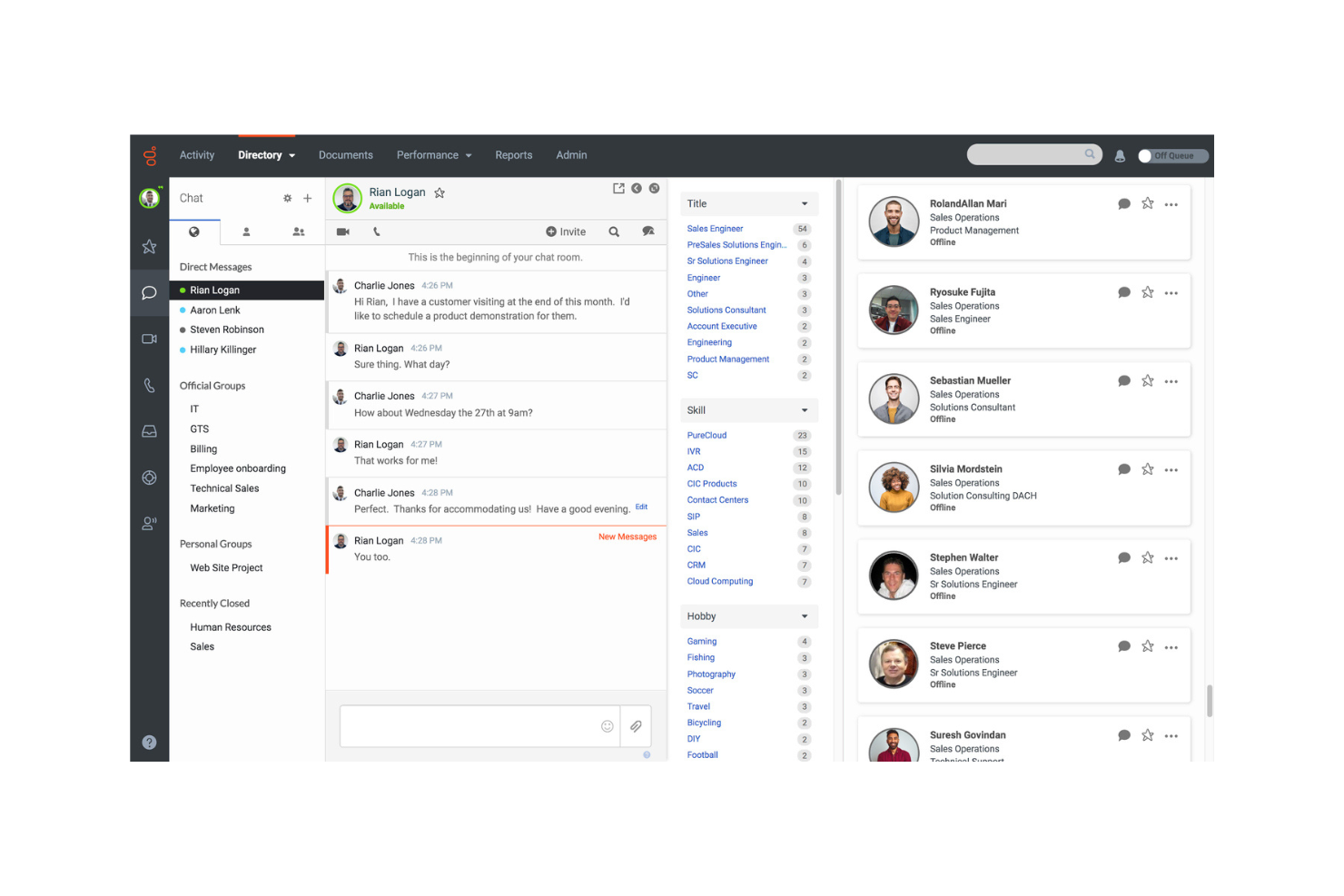 Genesys screenshot - 10 beste software voor uniforme communicatie beoordeeld in 2026